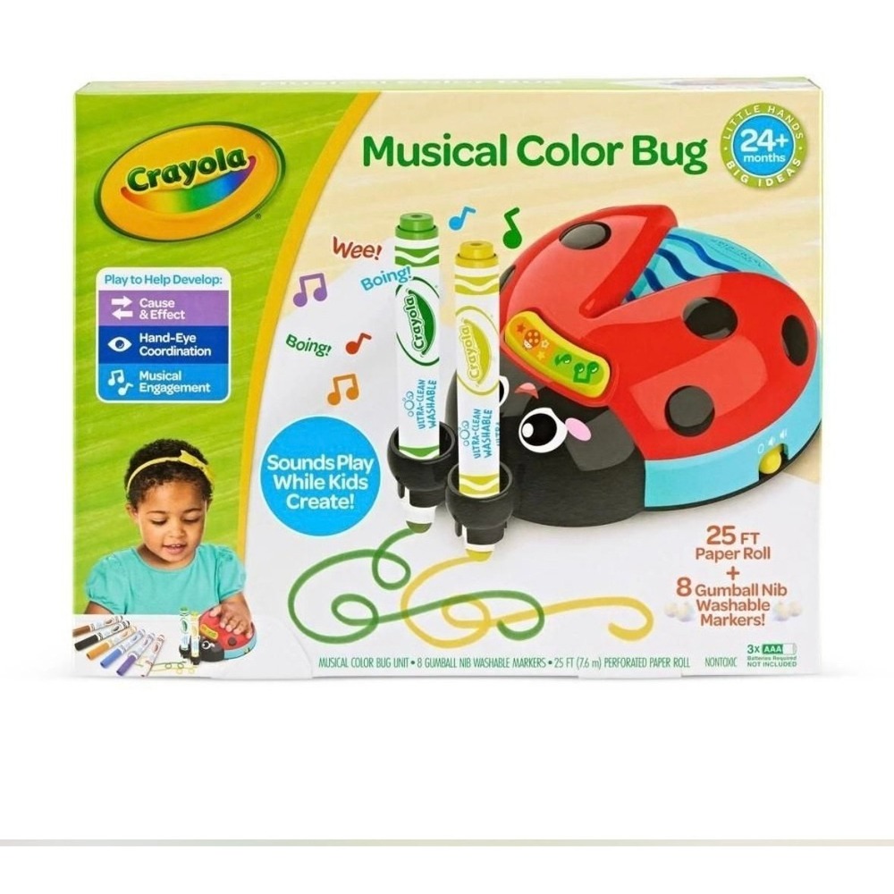 Crayola Musical Color Bug new in box Pre-school toy Arts and Crafts